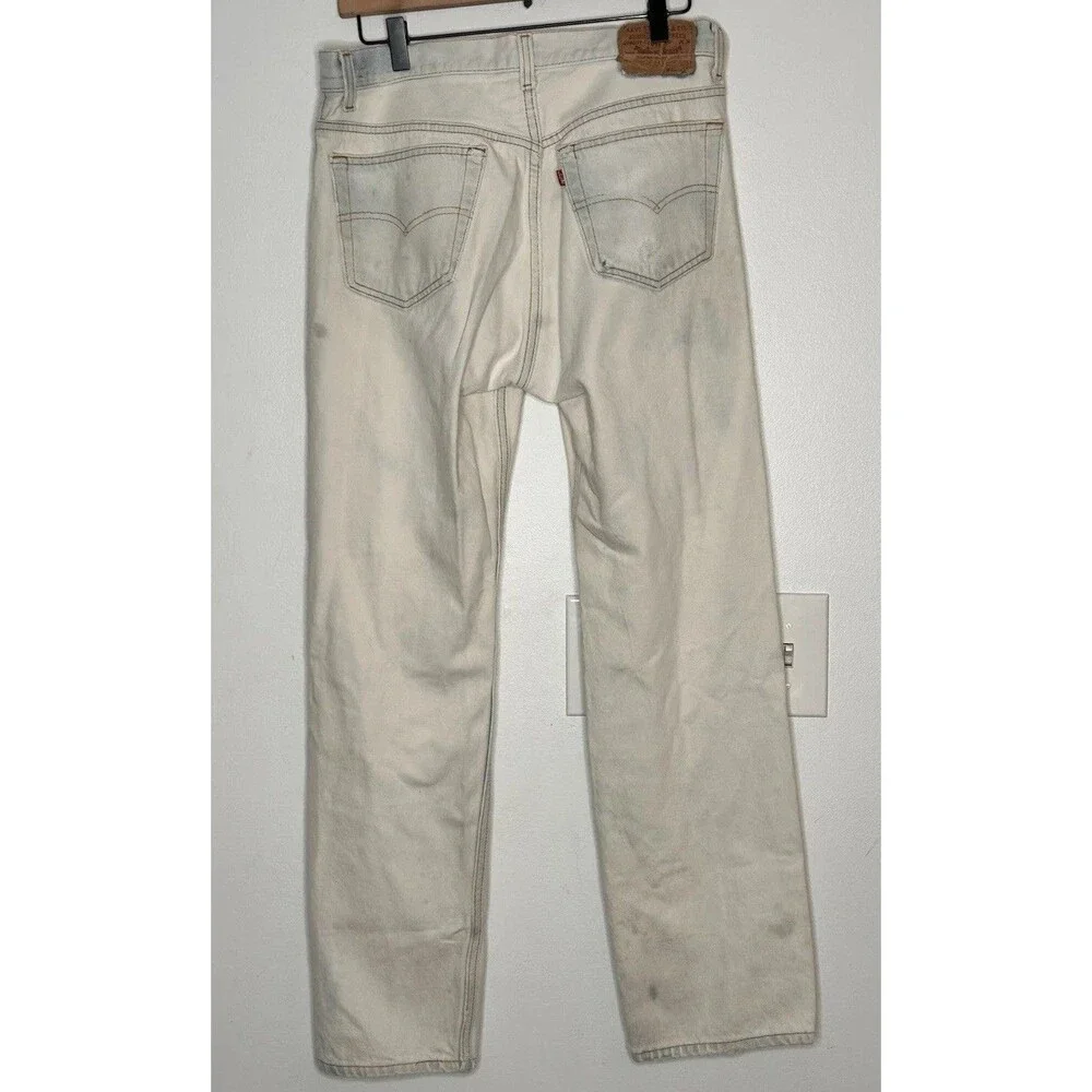 Vintage Levis 501 XX Jeans Mens 34x33 Made USA Button Fly Pant Thrashed Grunge